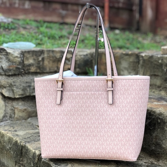 Michael Kors Medium Jet Set Carryall Tote Ballet - Picture 2 of 7